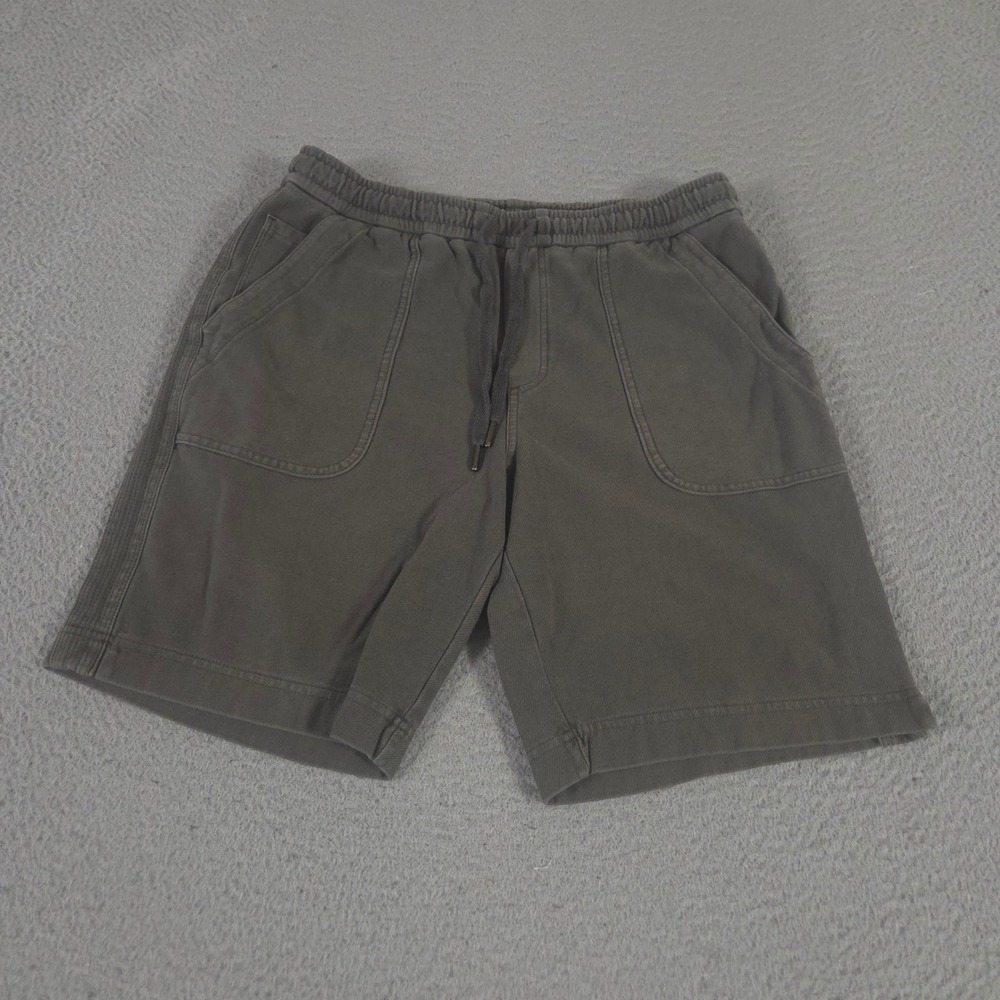 Athleta Shorts Womens 6 Gray Farallon Bermuda French Terry Drawstring Pockets